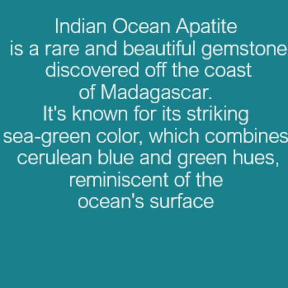 ❤️ INDIAN OCEAN APATITE - Picture 1 of 1